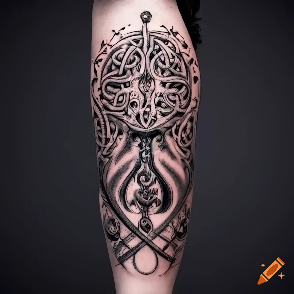 Green sea turtle Tattoo, Arm Spear Tattoo, logo, symmetry png | PNGEgg