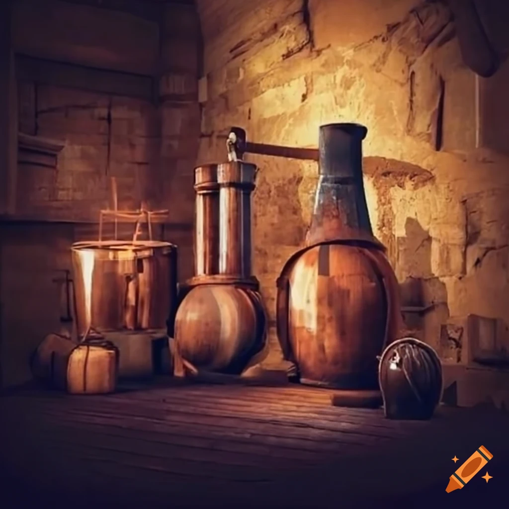 picture of a medieval village with a brewery