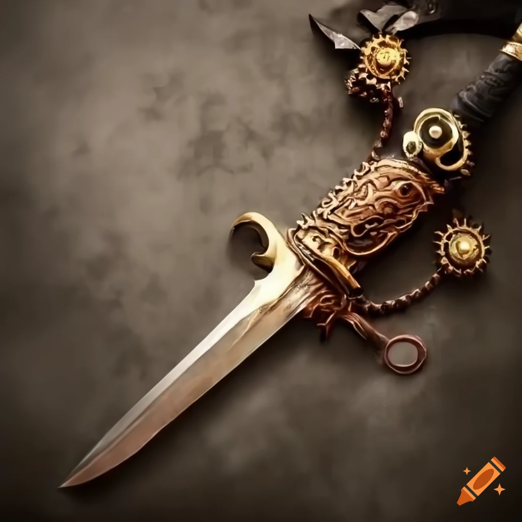 steampunk-themed dagger