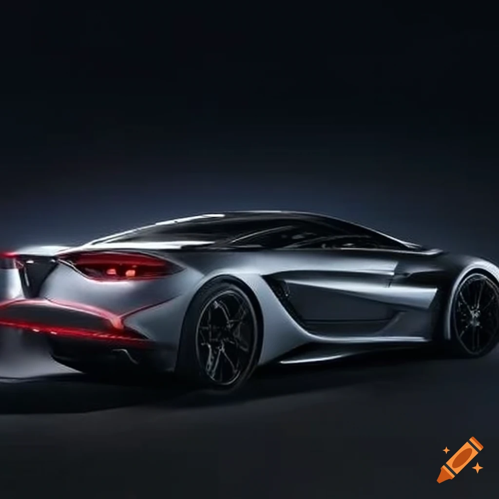 sleek new supercar with aerodynamic design