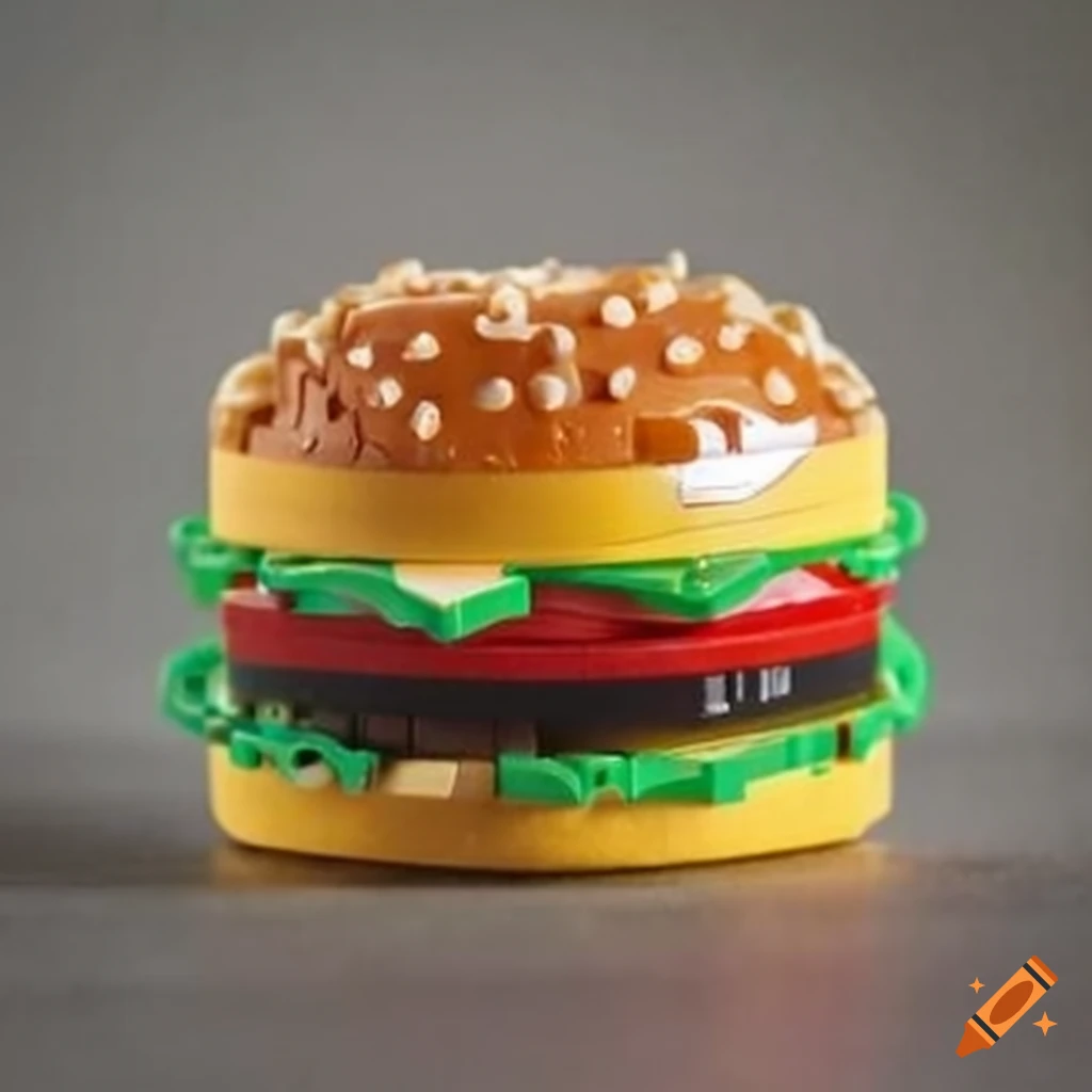 LEGO-style hamburger