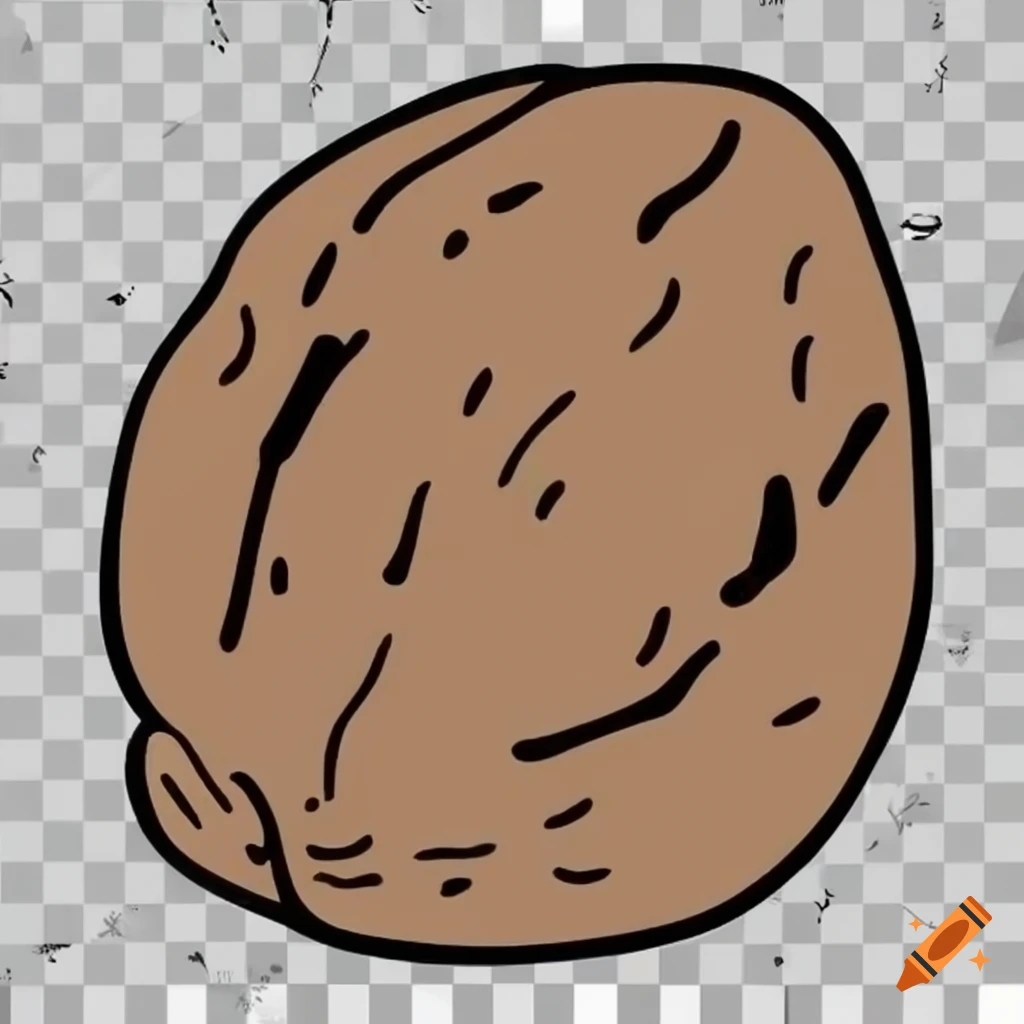 cartoon image of a walnut
