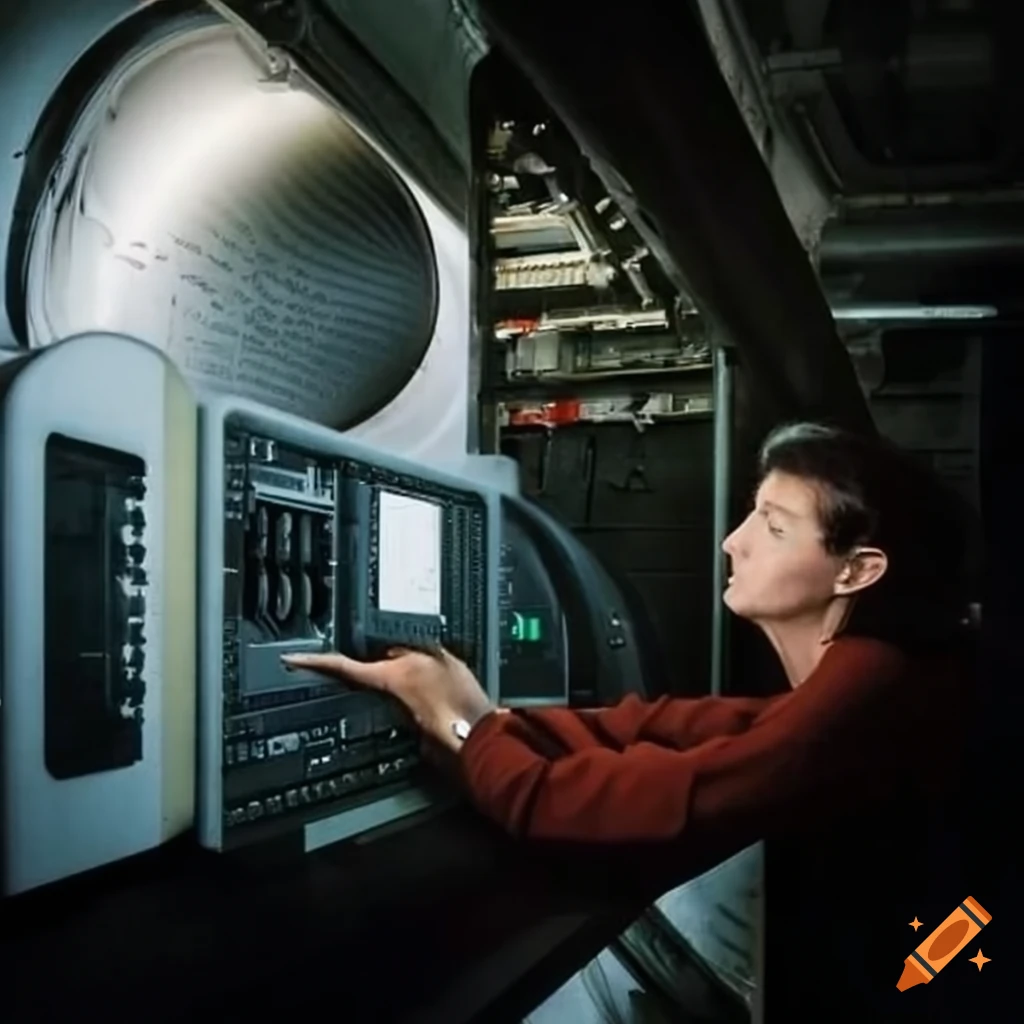 operator using a programmable computer in an industrial setting