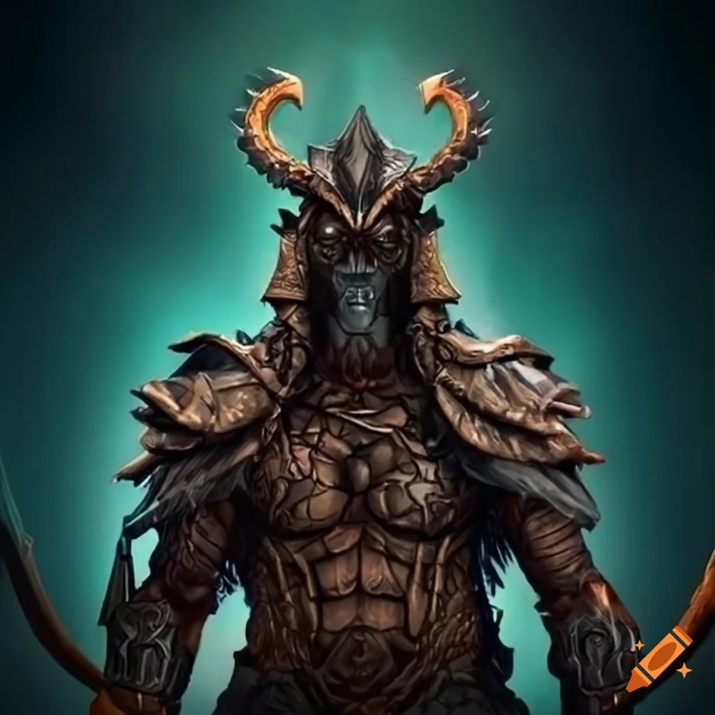 NFT artwork of a powerful warrior