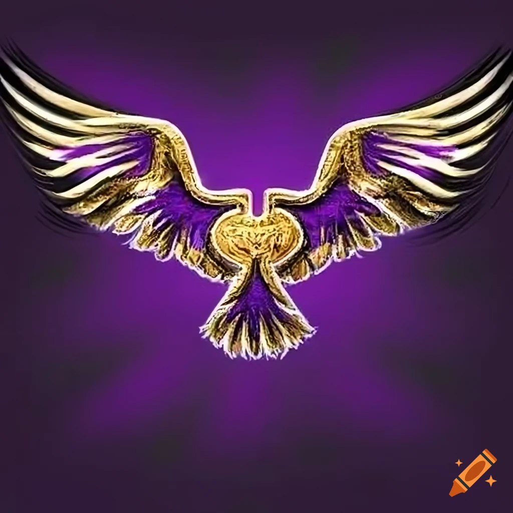 fantasy football logo with majestic soaring ravens