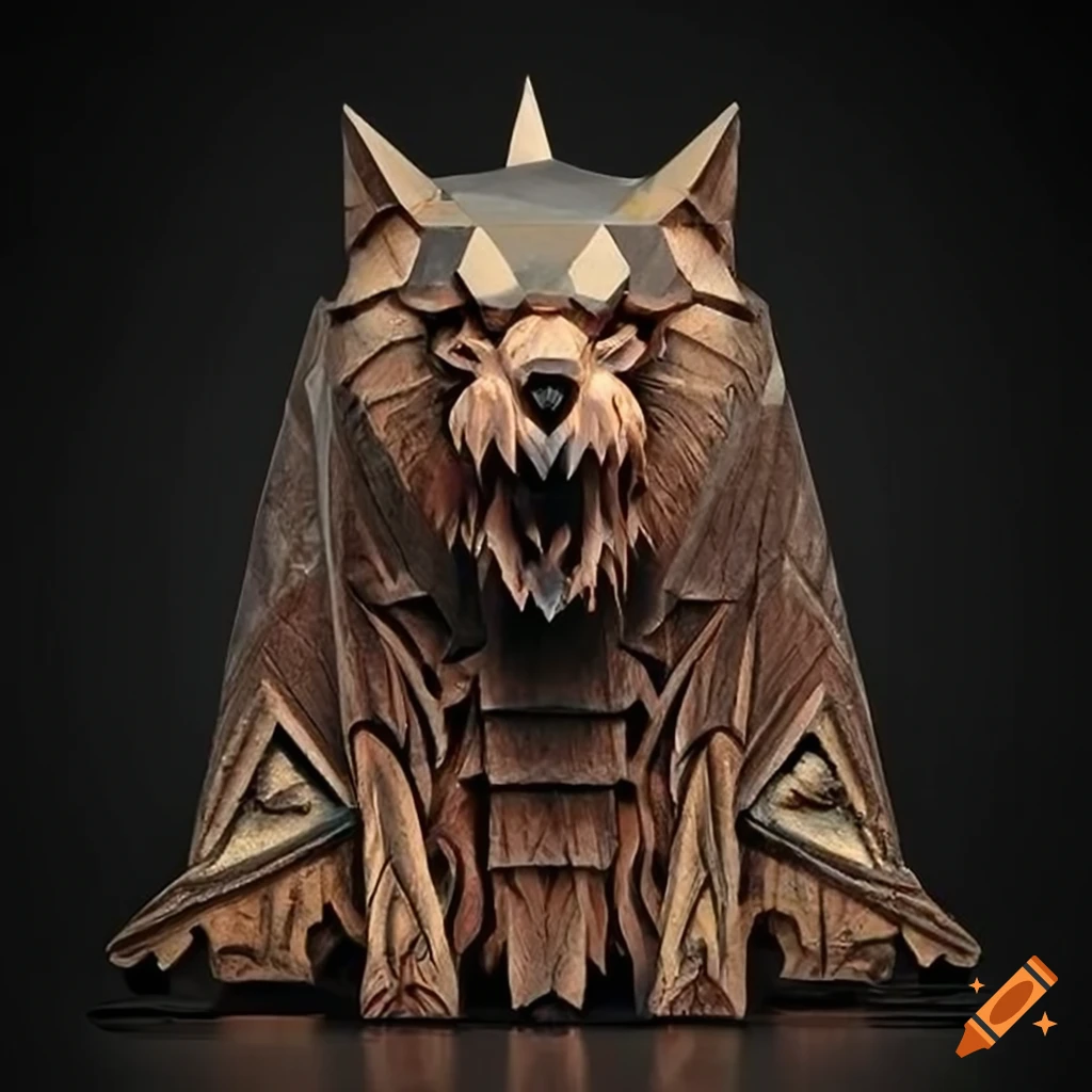 stunning carved moth artwork