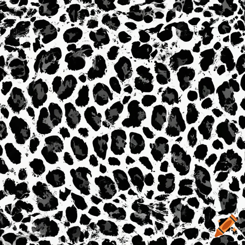 black and white leopard pattern