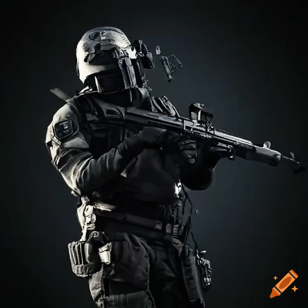 SWAT officer breaching a room