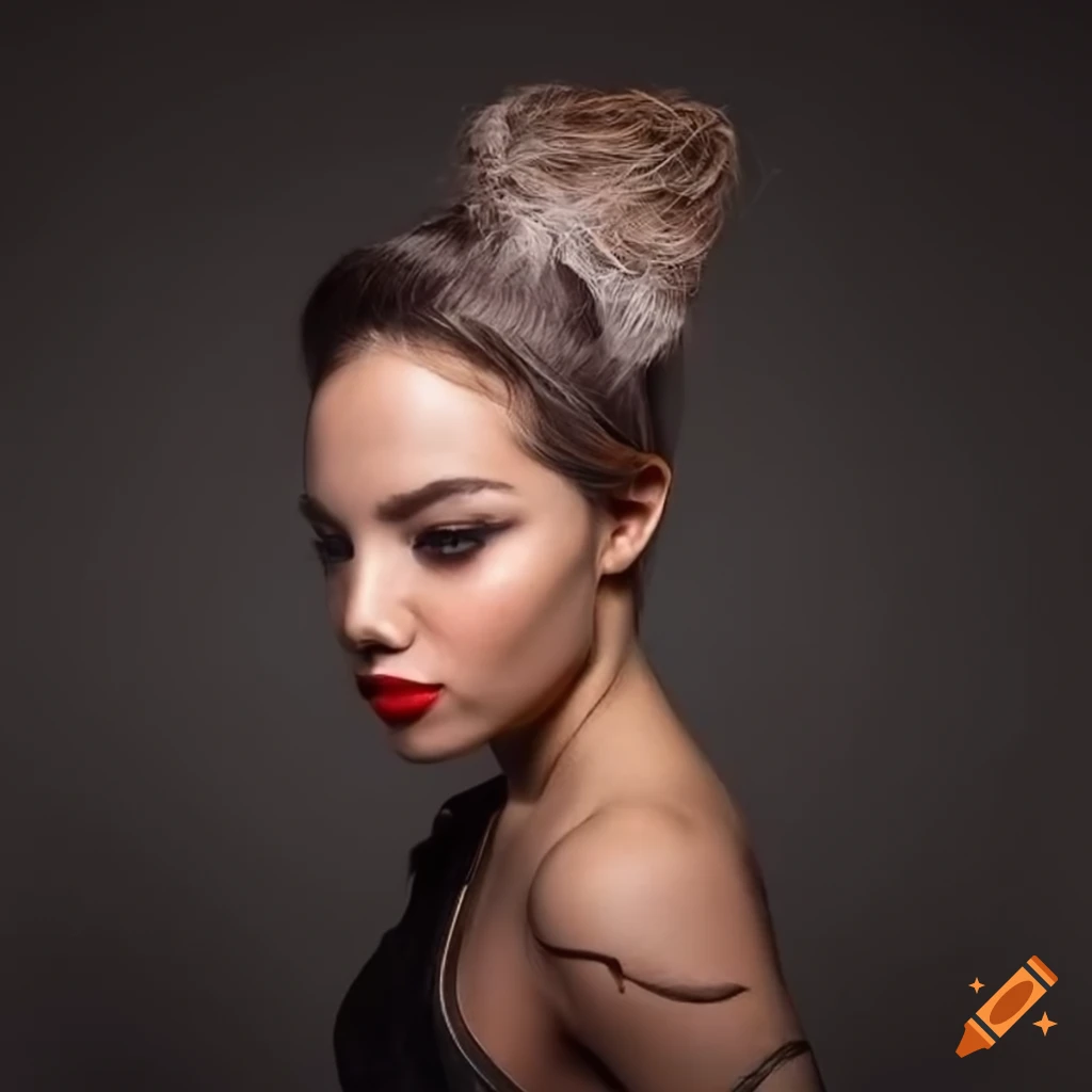 stylish logo for a women's barber shop
