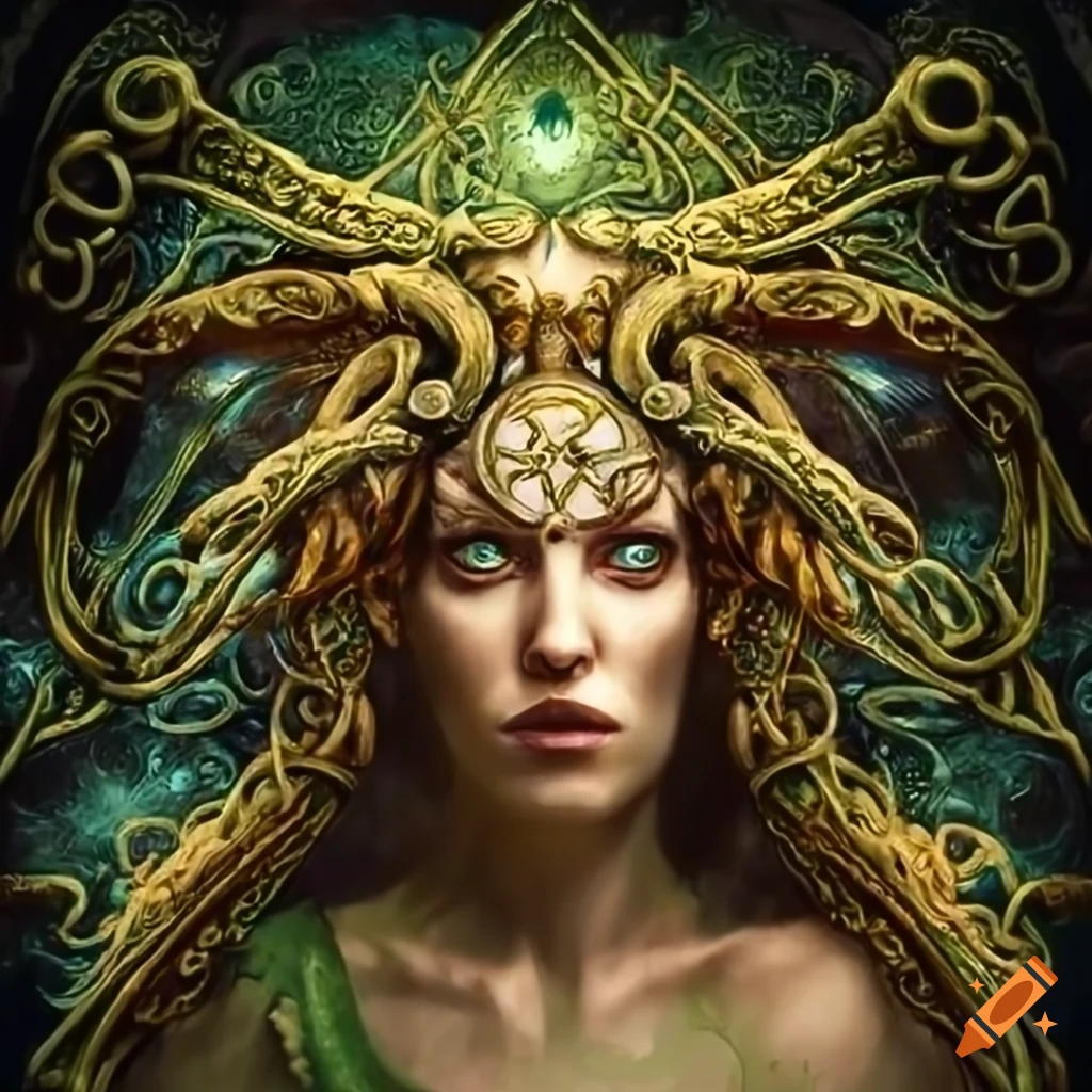 image of an ancient Celtic deity