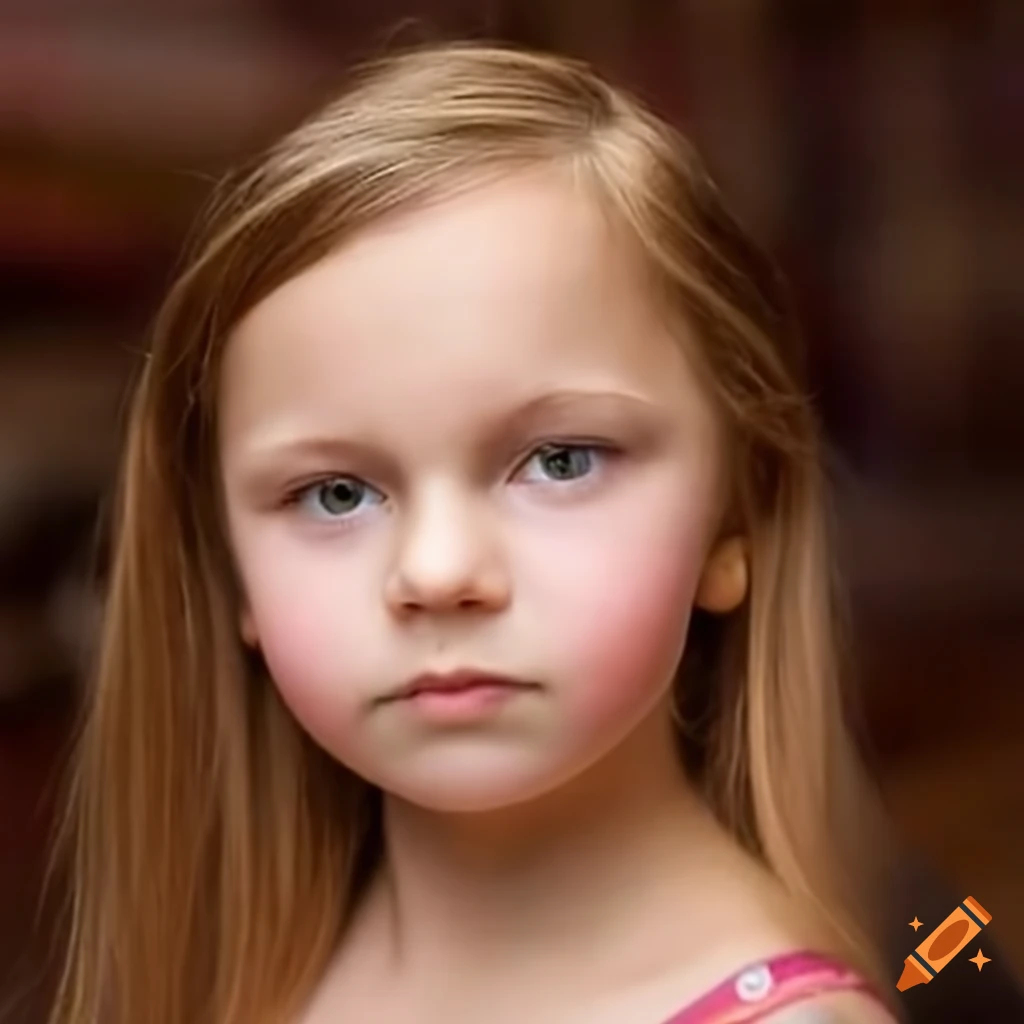 portrait of a 10-year-old Russian girl