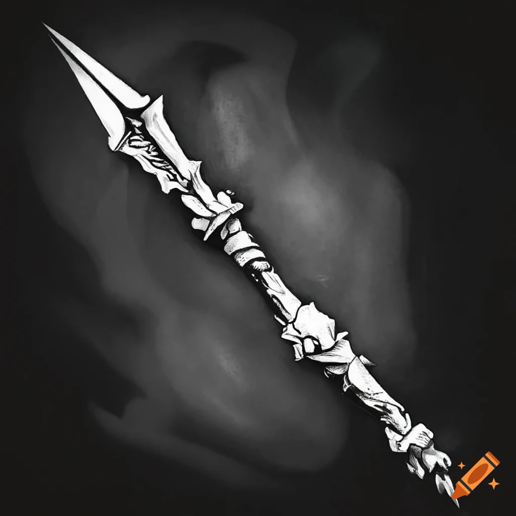 tattoo of a spear representing the power of God