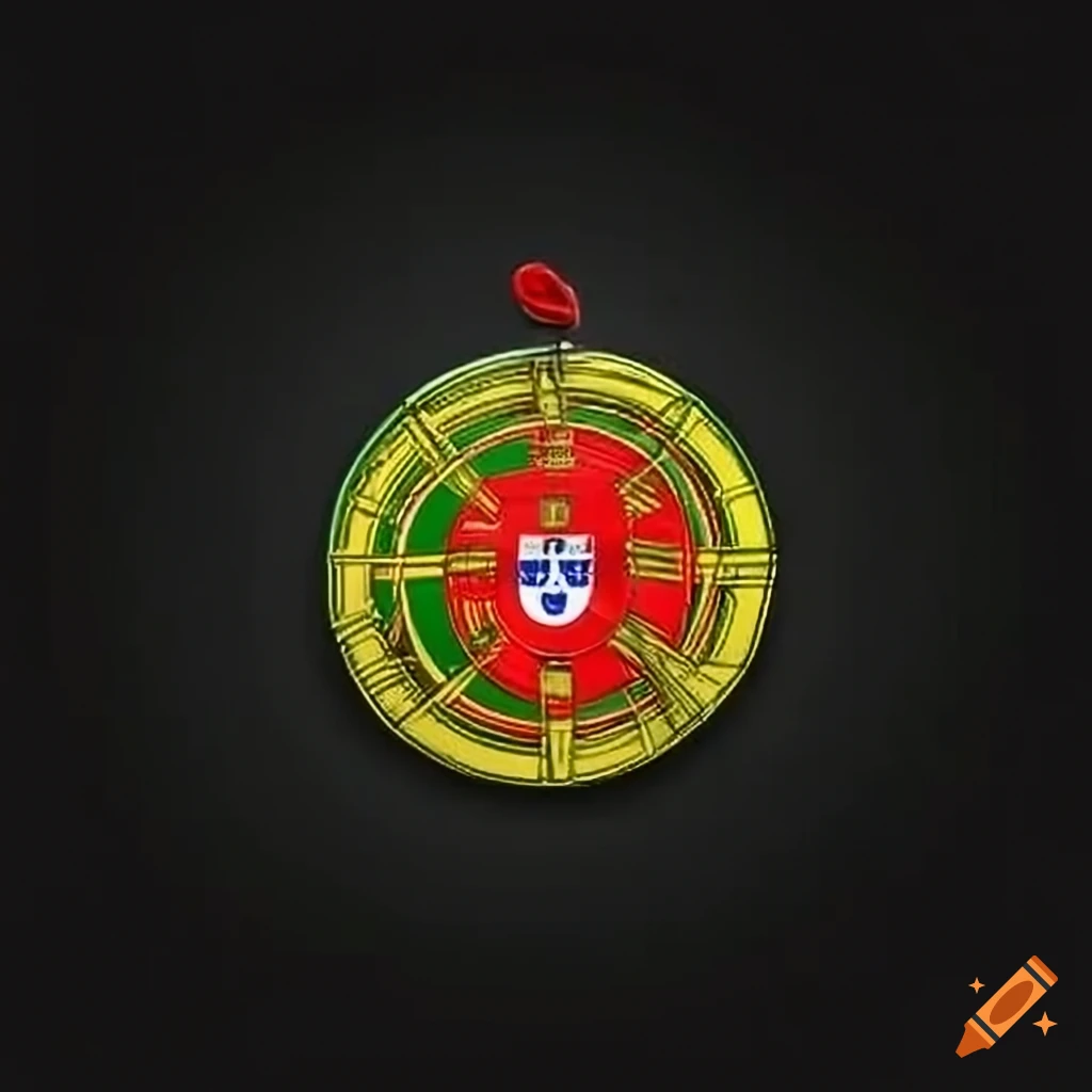 Portugal flag dartboard