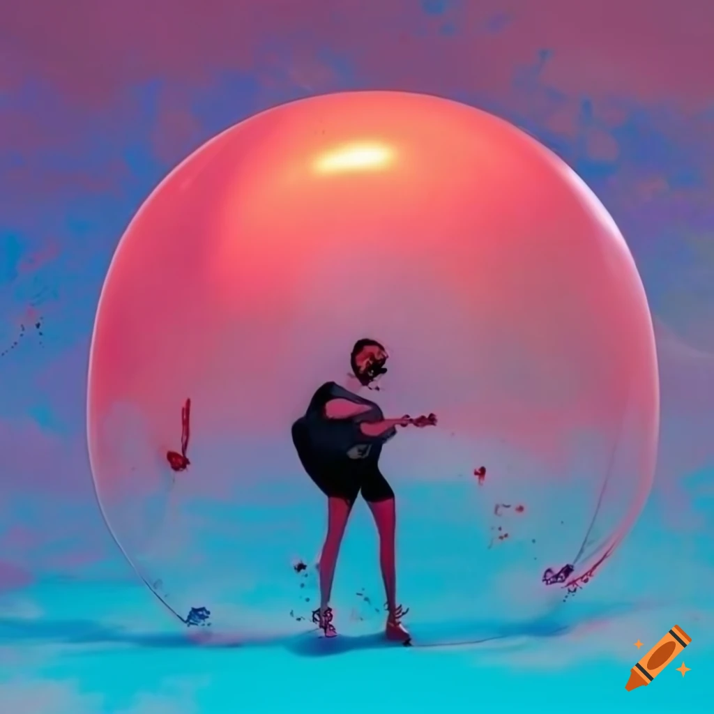 album cover with a balloon for the song 'helium'