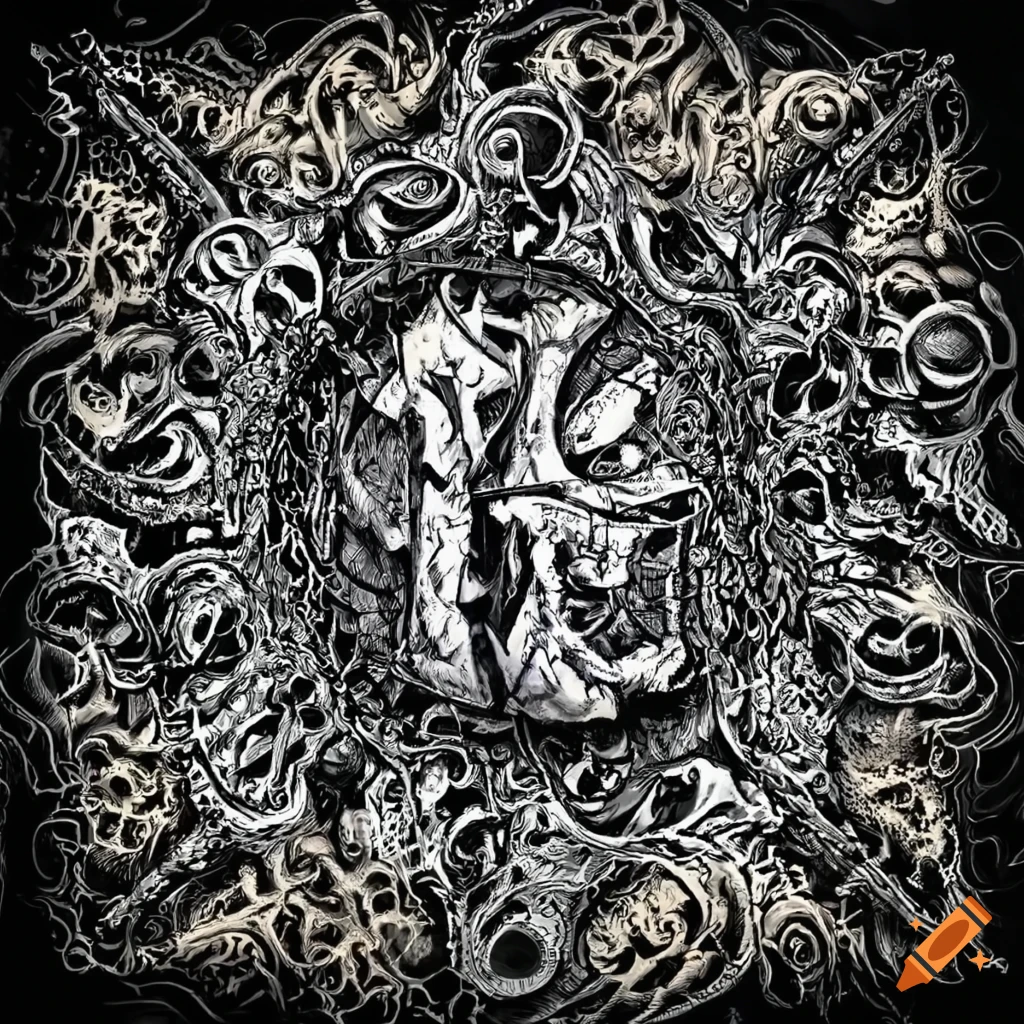 bold and intricate heavy metal band logo
