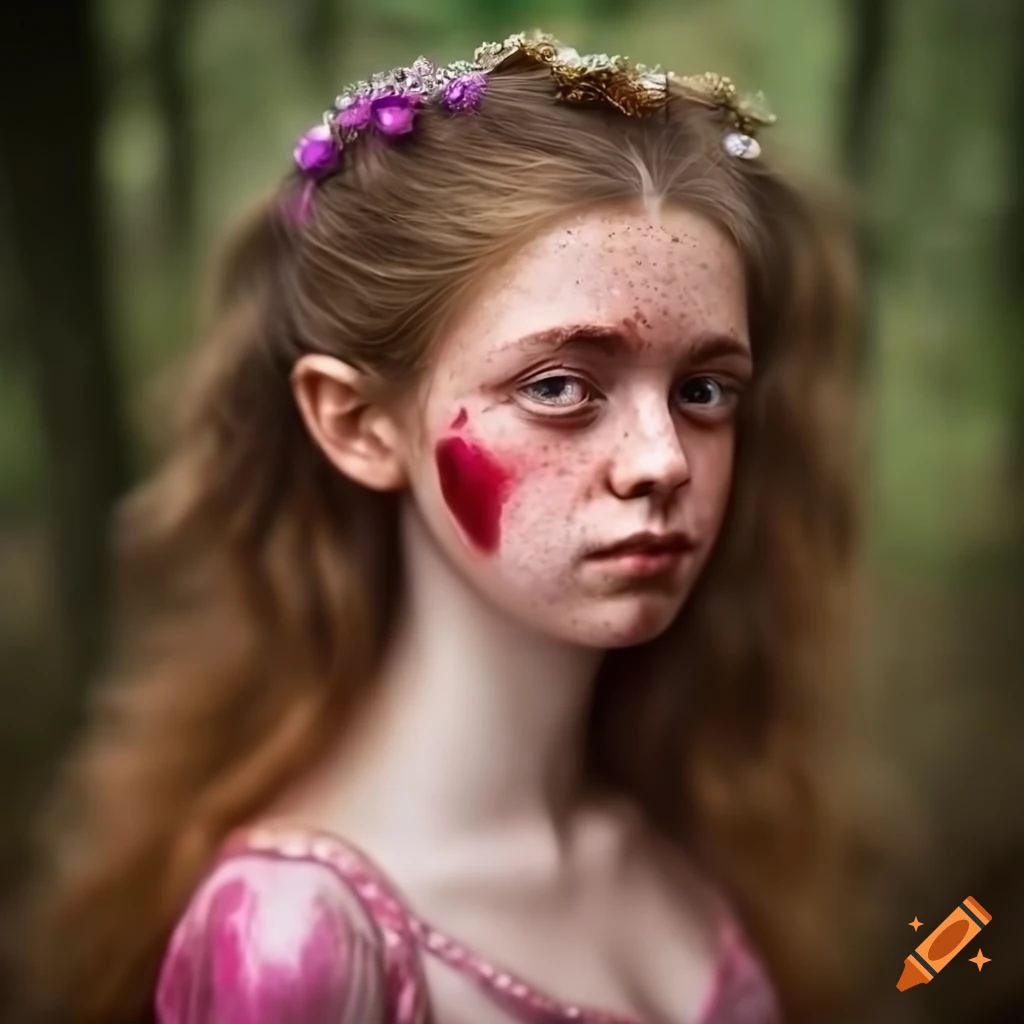 portrait of a girl holding a jewelled dagger