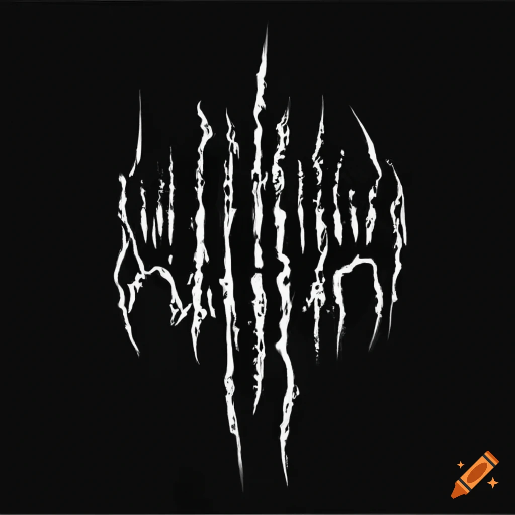 black metal band logo design