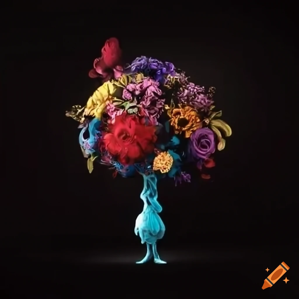tim burton style bouquet