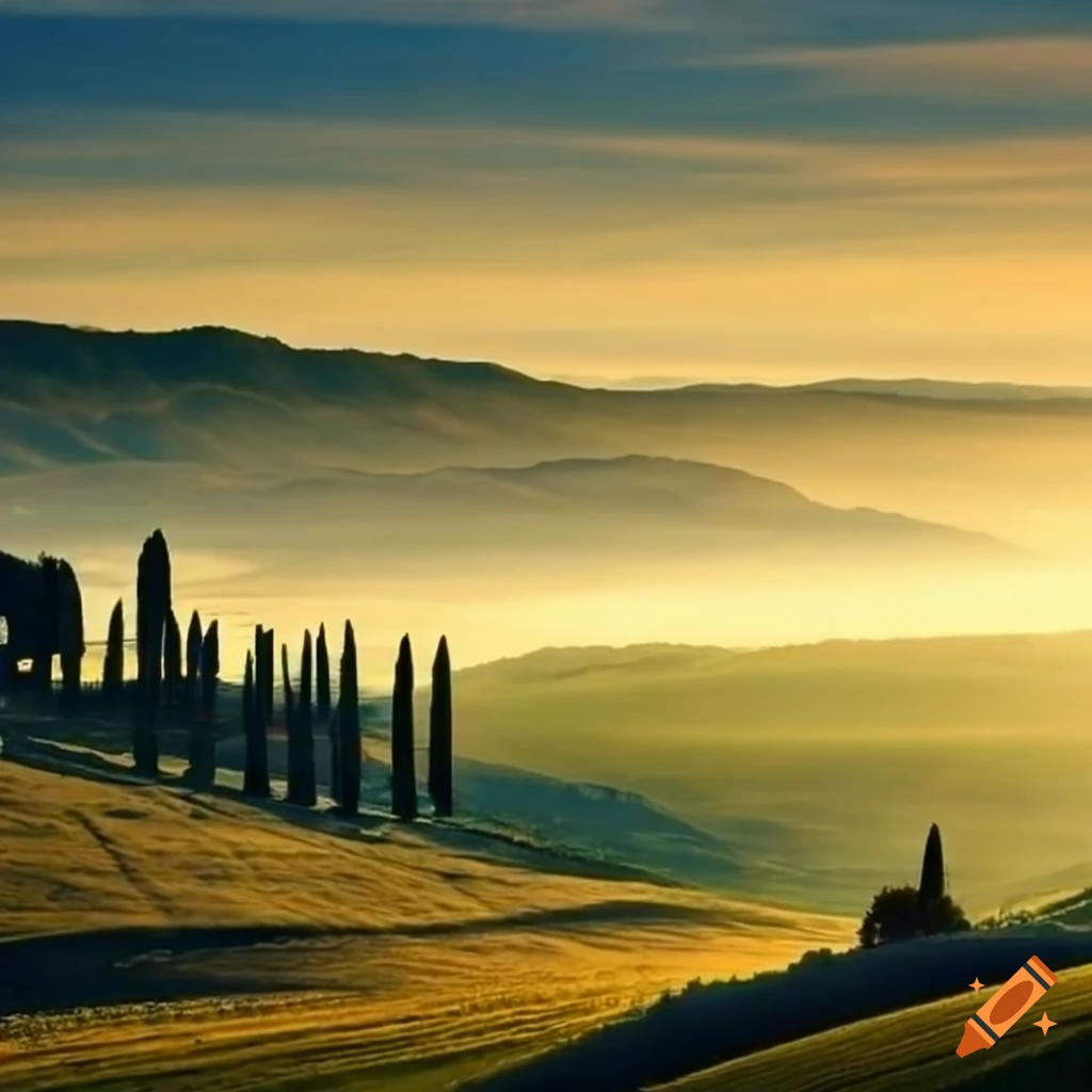 scenic view of Tuscany countryside
