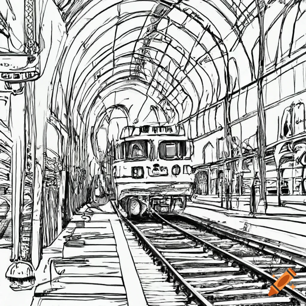 Train station, sketch for your design:: tasmeemME.com