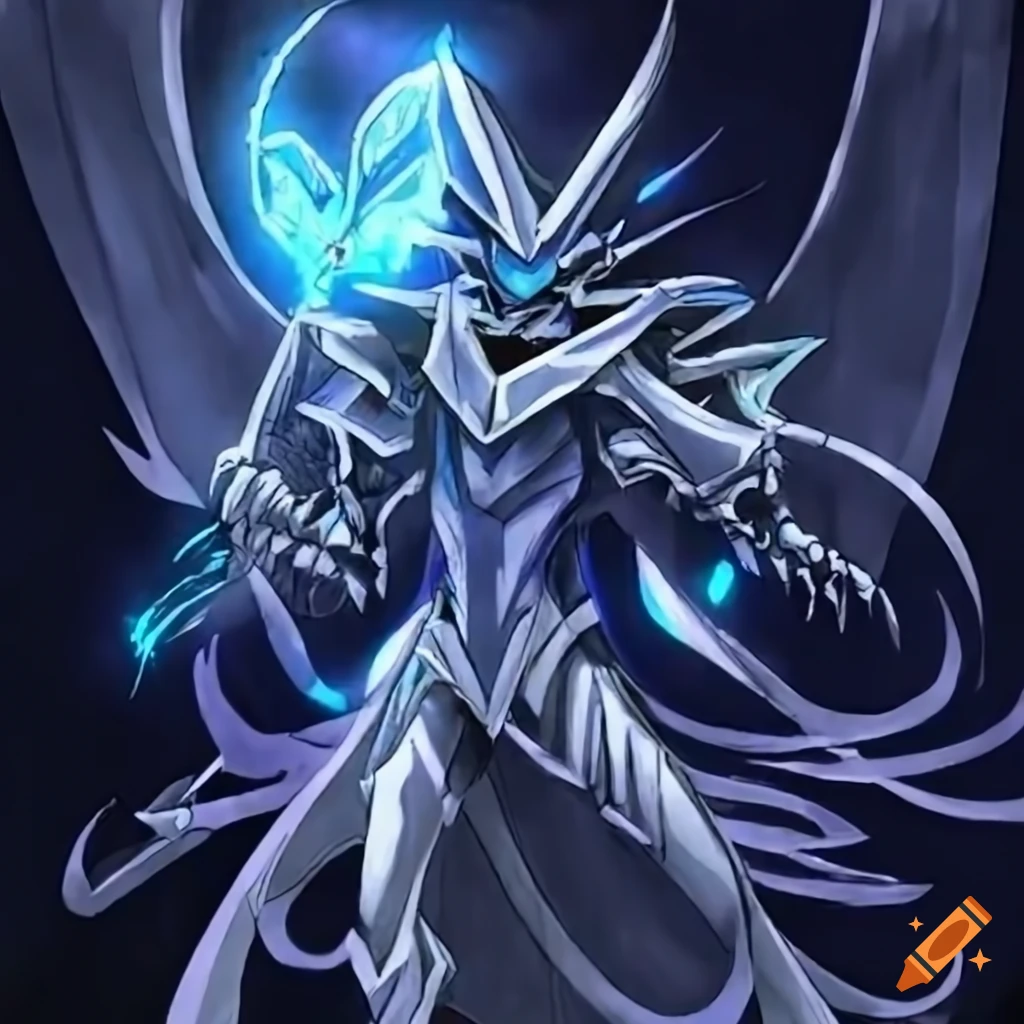 epic battle between Dark Magician and Blue-Eyes White Dragon
