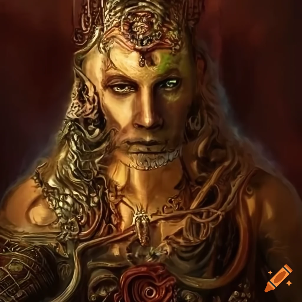 image of an ancient Celtic deity