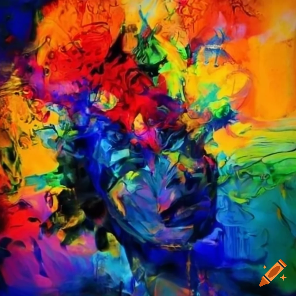 vibrant abstract art by Craiyon AI