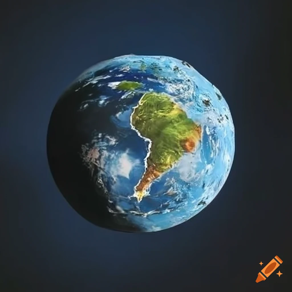 view of Earth from the Chandrayaan satellite