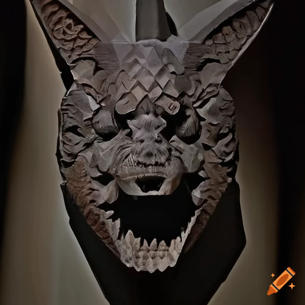 stunning carved moth artwork