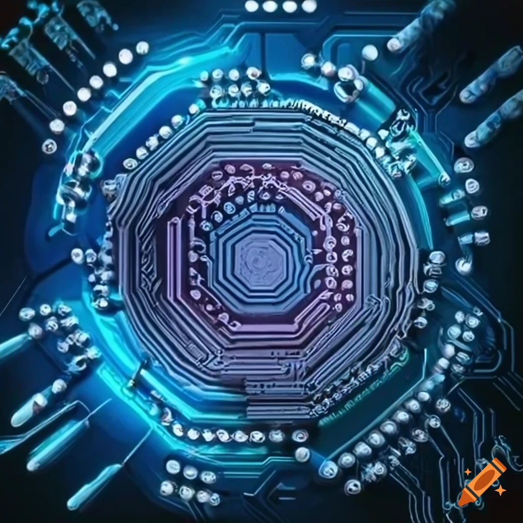 close-up of electronic circuitry