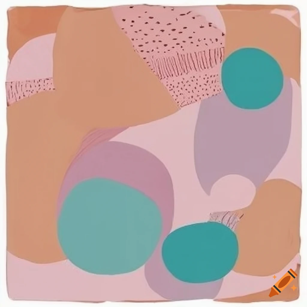 boho pastel pop art