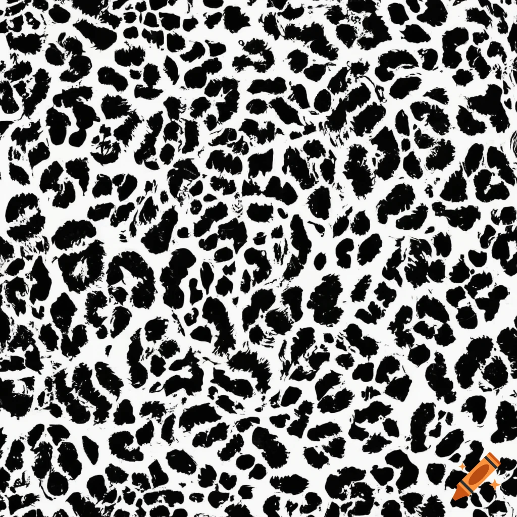 black and white leopard pattern