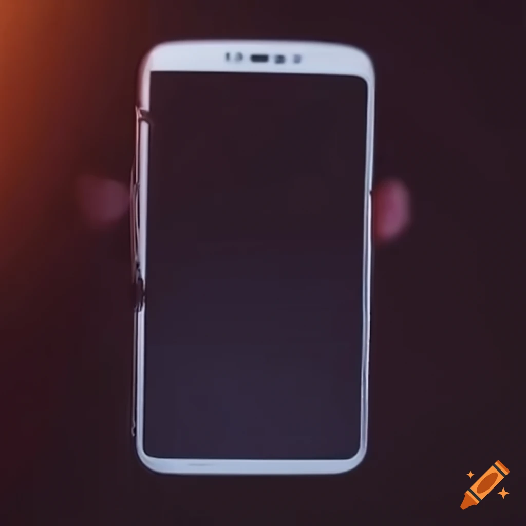 hand holding smartphone with devil symbol