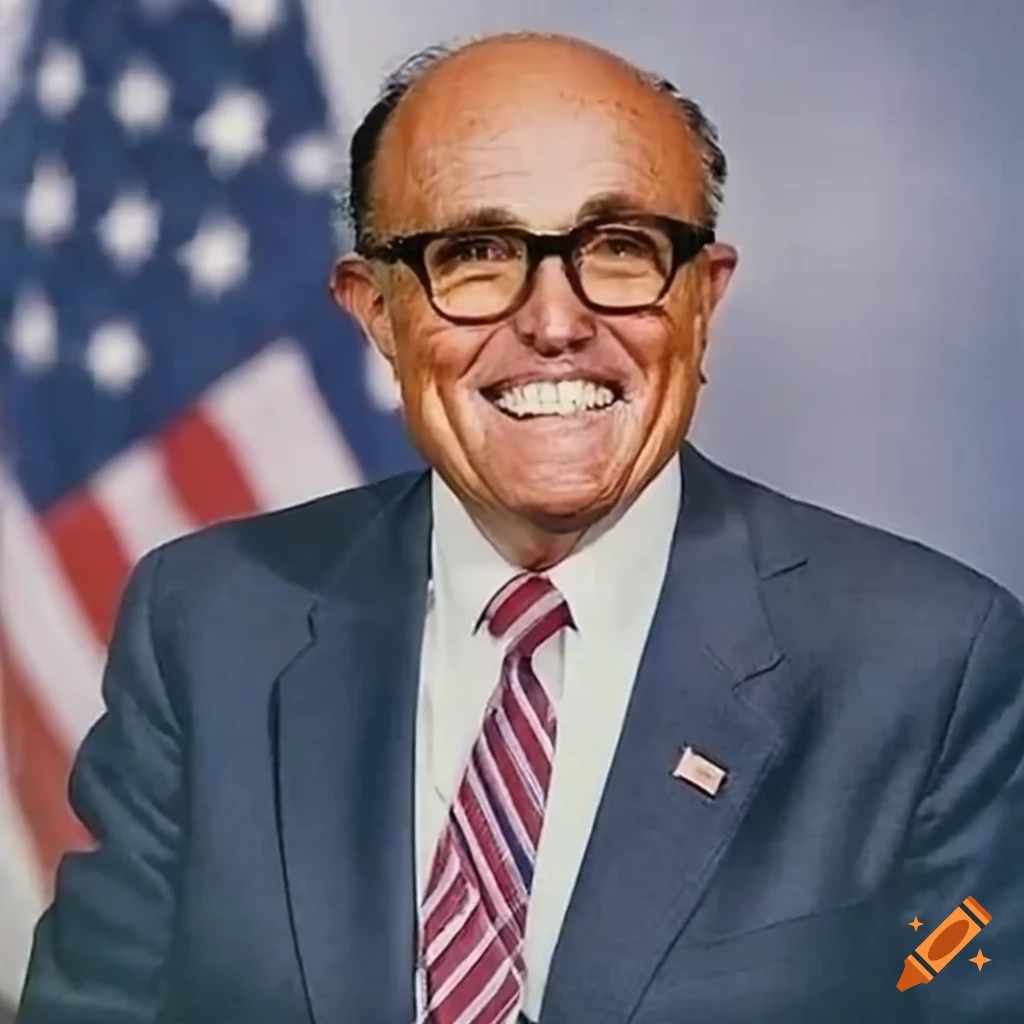 vintage photo of Rudy Giuliani as President of the United States