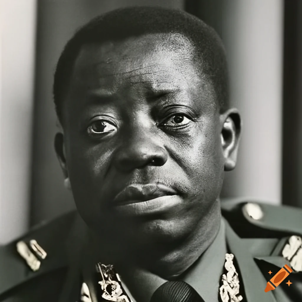 portrait of Maj. Gen. Gnassingbé Eyadéma in 1967