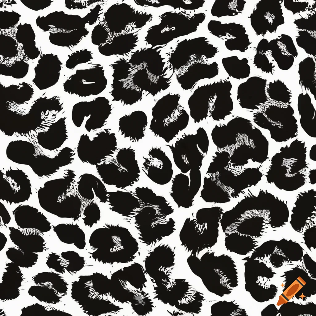 black and white leopard pattern