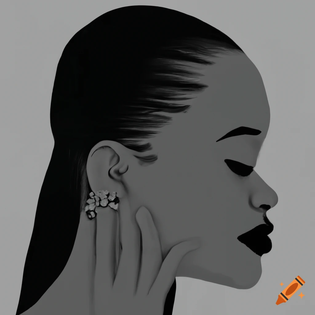 silhouette of a Kenyan woman's face