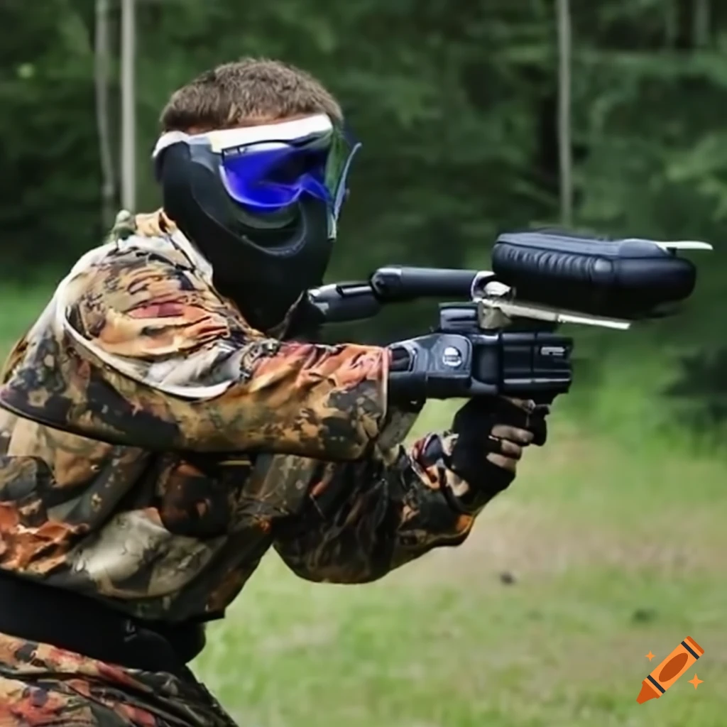 image of a paintball showdown