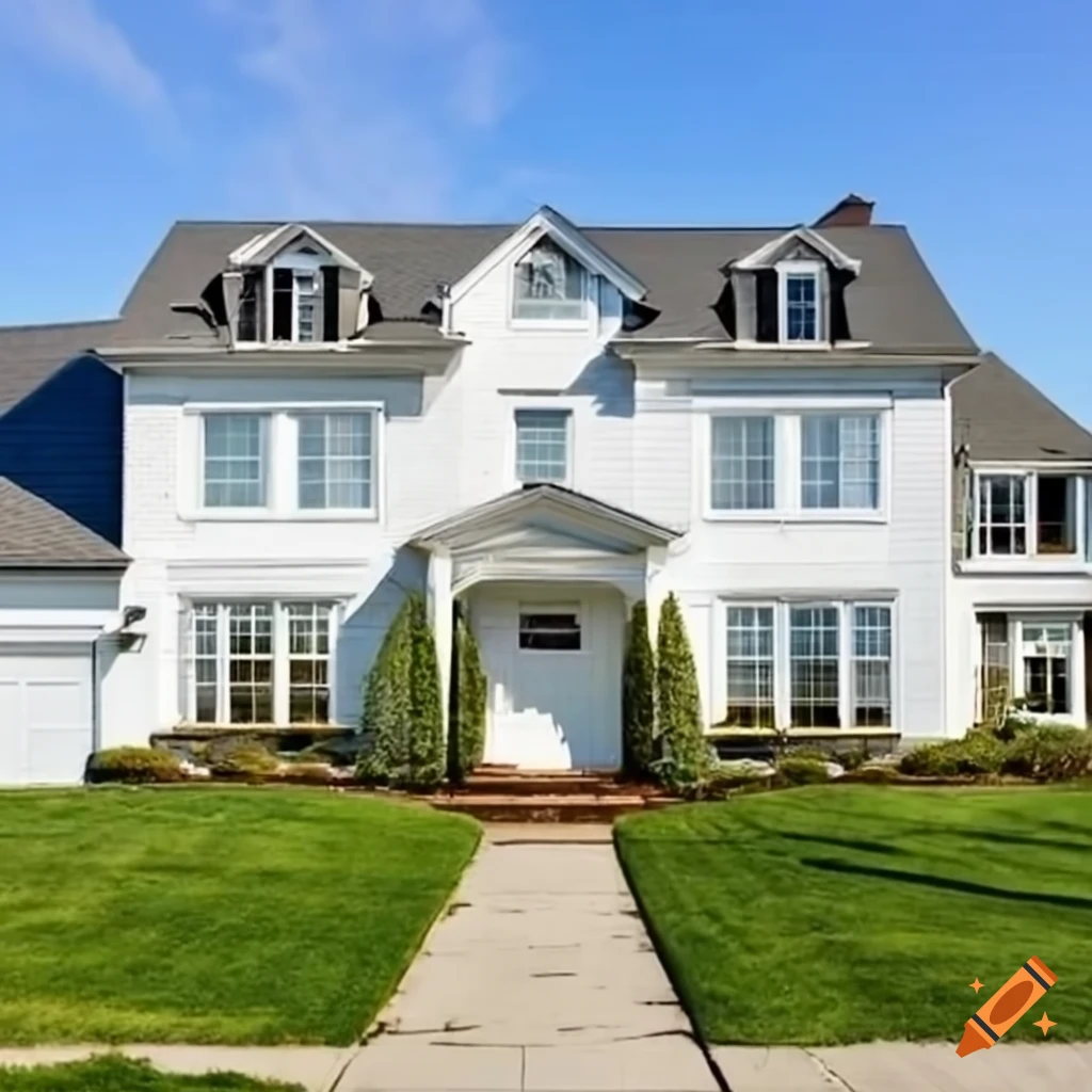 beautiful neighborhood with white houses and greenery