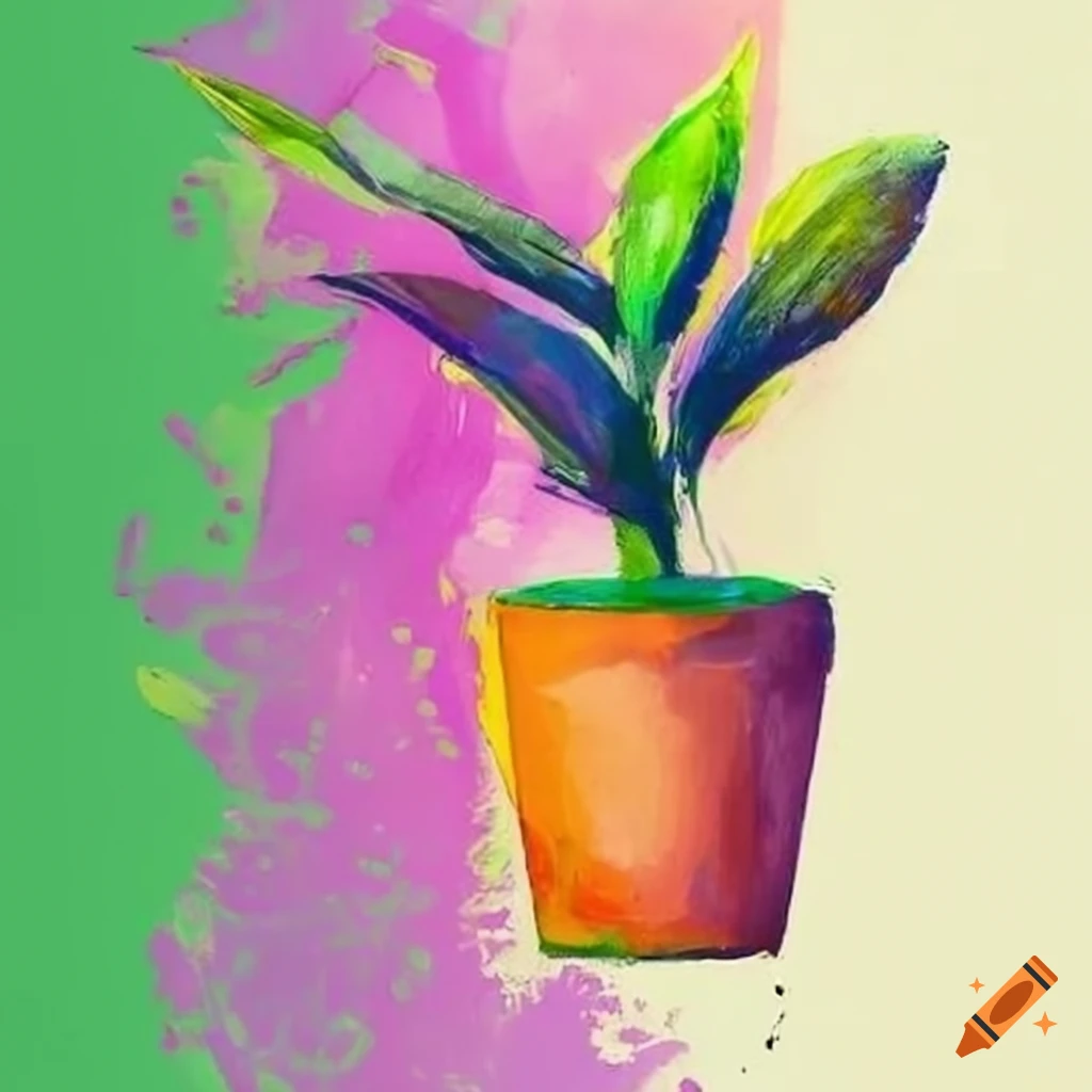 decorative pot plant