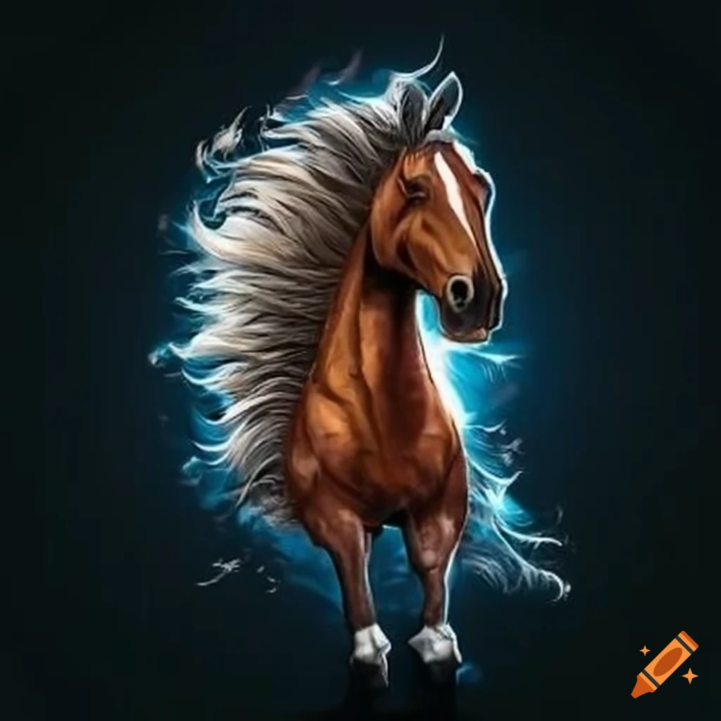 logo for a fantasy football team named "horse party"