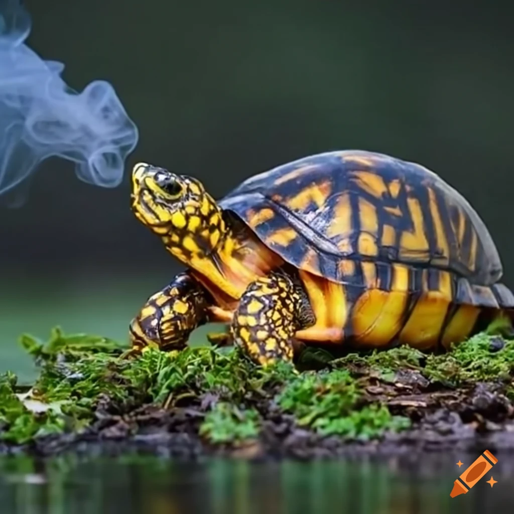 turtle smoking weed