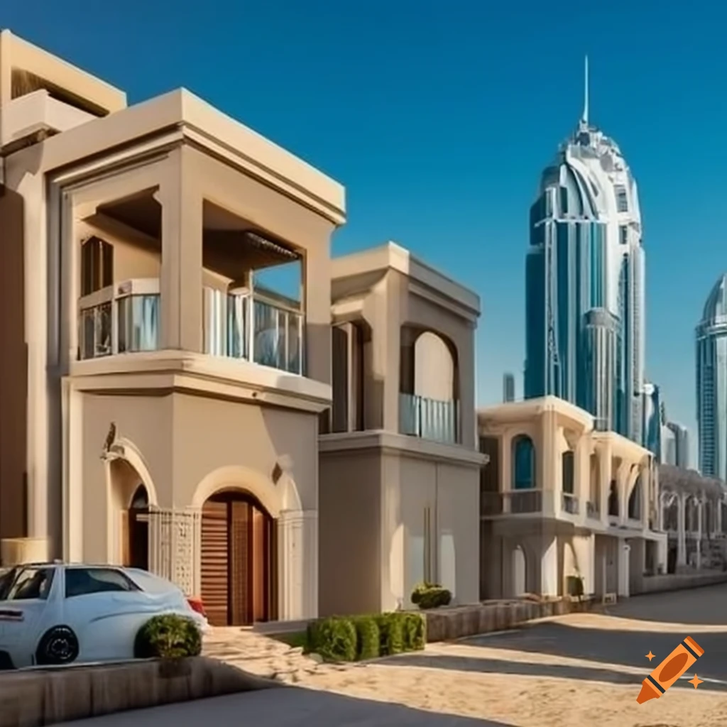 suburban home in Dubai with open skyline