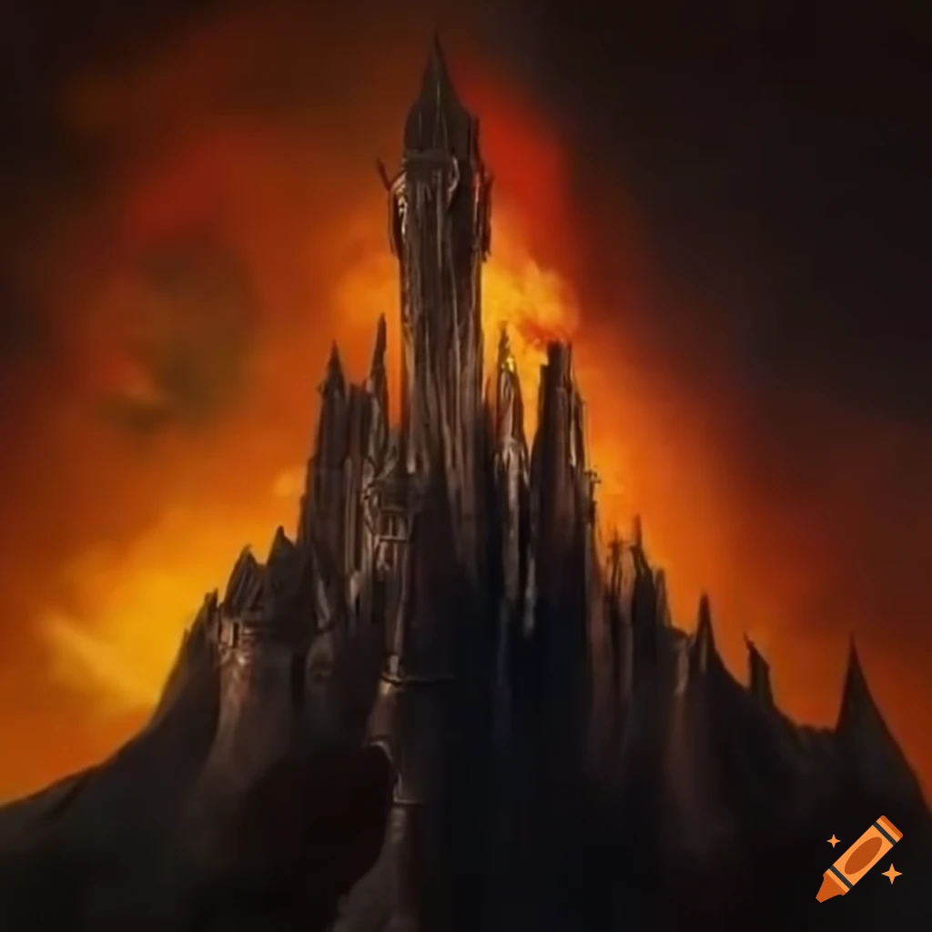 image of the fortress of Barad-dur
