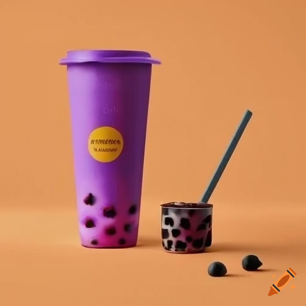 minimalist boba packaging design
