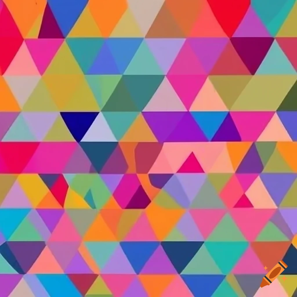 vibrant geometric patterns in various colors