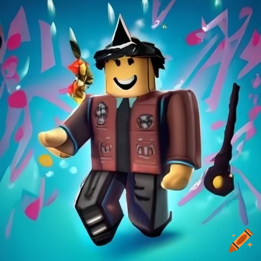 Roblox themed birthday invitation for Kuma's 8th birthday party