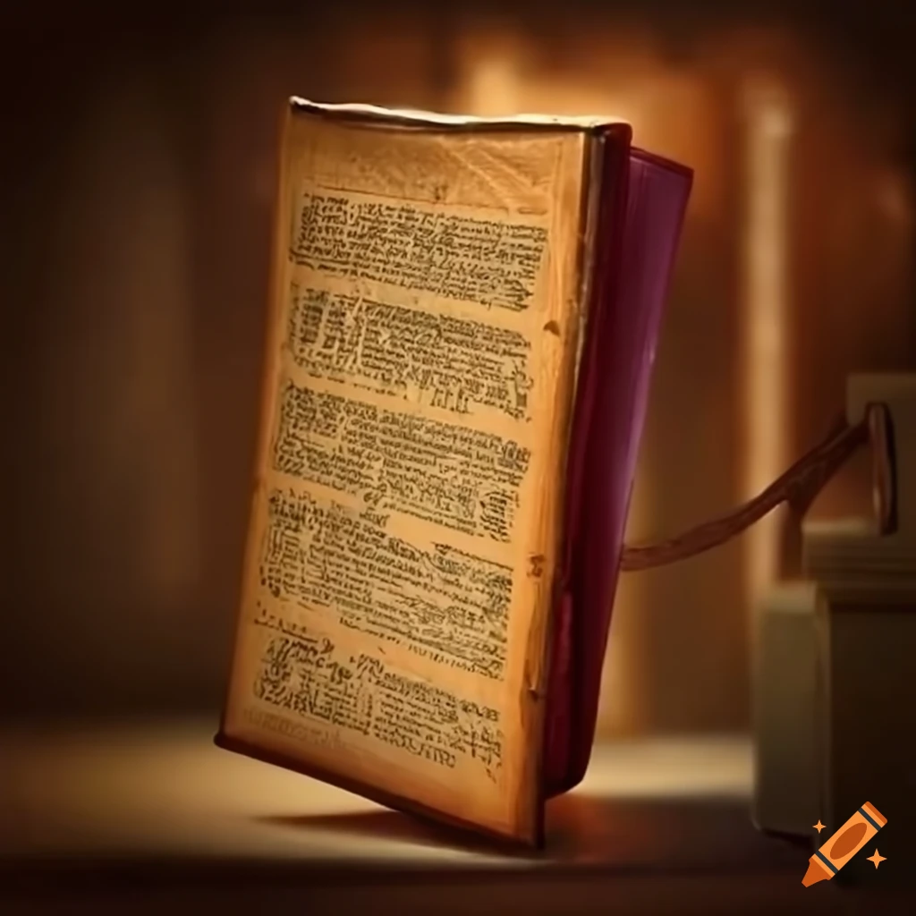 text from Romans chapter 8 in a book