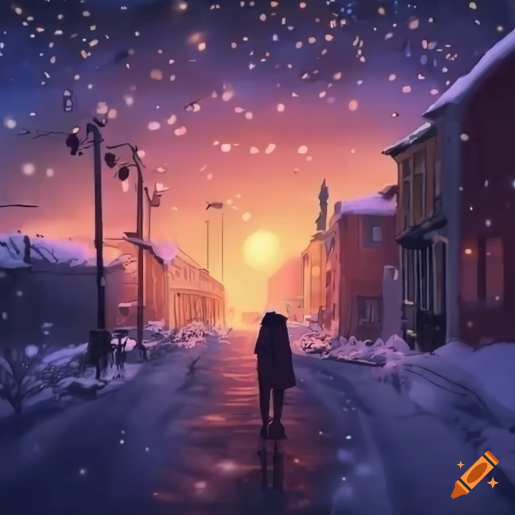 Winter mountain landscape, Anime seamles... | Stock Video | Pond5
