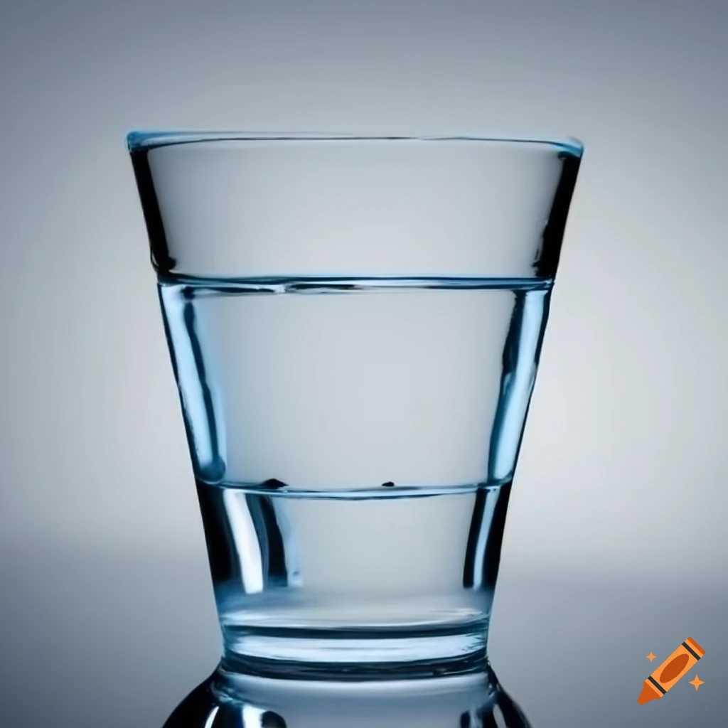 glass of water on a table